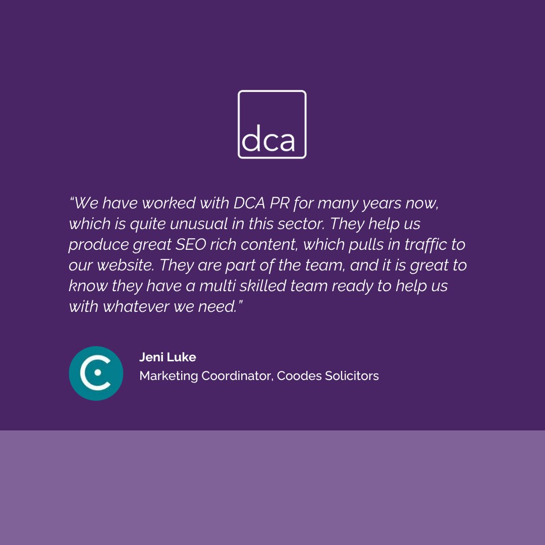 dcaprdigital's tweet photo. DCA merges traditional PR with copywriting &amp; digital skills to offer our clients the full scope of the marketing spectrum, whether you need a national news story, SEO-optimised blogs or a social media strategy, we can help: https://t.co/Qq67weS5Xs

#DigitalMarketing #SocialMedia https://t.co/SM7bMcJGFF