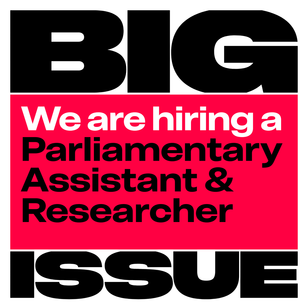 Big Issue founder <a href="/johnbirdswords/">John Bird</a> is looking for a Parliamentary Assistant to help drive change in Westminster. Think you’ve got what it takes? Apply by 5 Sept 👉 thebigissue.livevacancies.co.uk/#/job/details/…