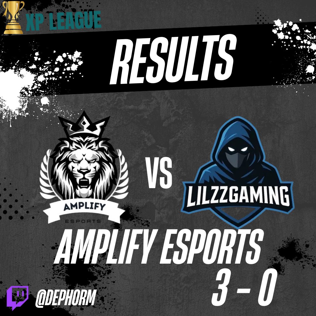 GGs <a href="/LiLzzGaming/">LiLzzGaming</a>, we win our first game 3-0 which leaves us at 1-0 in <a href="/XP_Leagues/">XP League</a>. 

We’re ready for whoever is next👀🩶🤍