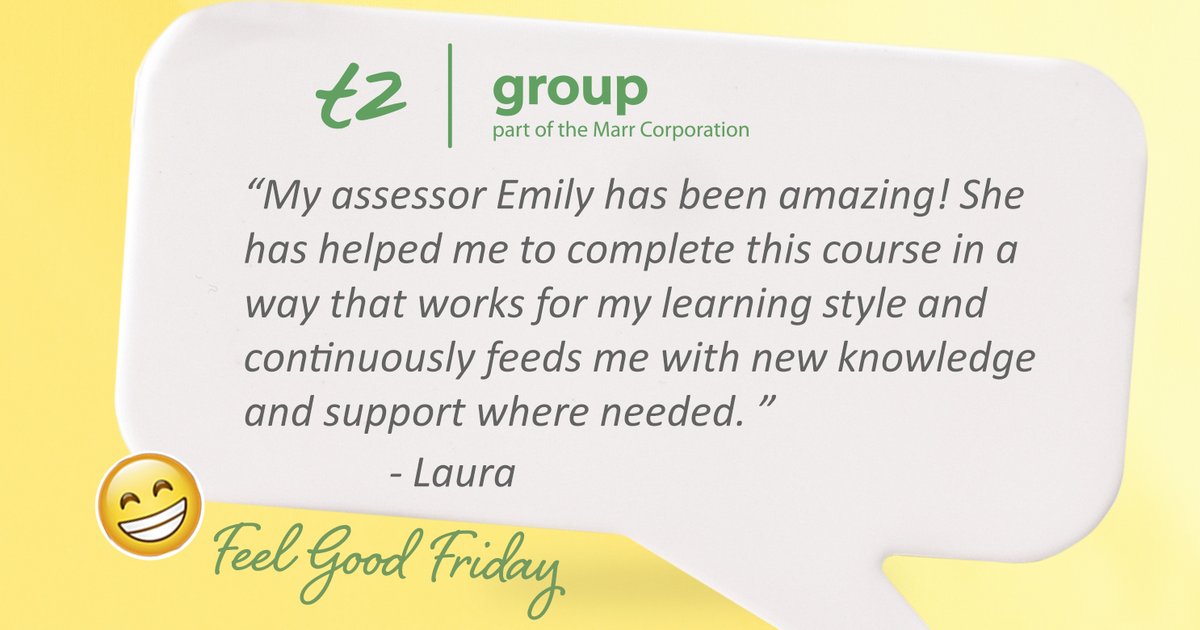 t2apprentice's tweet image. 🌟 Feel Good Friday 🌟

This week, we’re celebrating the amazing support that helps learners reach their goals 👏

A huge well done to both of you on your fantastic achievements.

#FeelGoodFriday #t2Group #ApprenticeshipsWork #LearnerSuccess