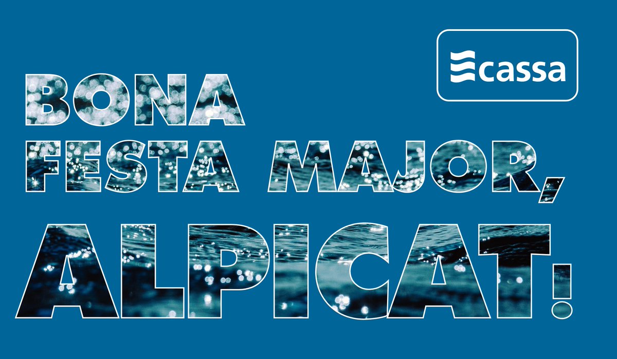 Aquests dies a #Alpicat estem de festa! 🎶🎈🎊

Tot l'equip de #CASSA, especialment el que treballa al servei d'aigües d'Alpicat, us desitgem molt bona Festa Major! 🎉

<a href="/AjAlpicat/">Ajuntament d’Alpicat</a>