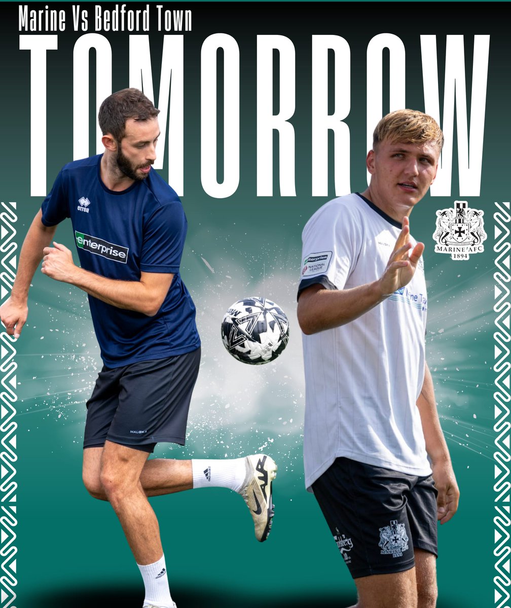 ⏭️ Tomorrow, we host Bedford Town at the MTA at 3pm! 

💪 Come and join us as we look to build on a strong start to the season: marinefc.ktckts.com

#WeAreMarine
