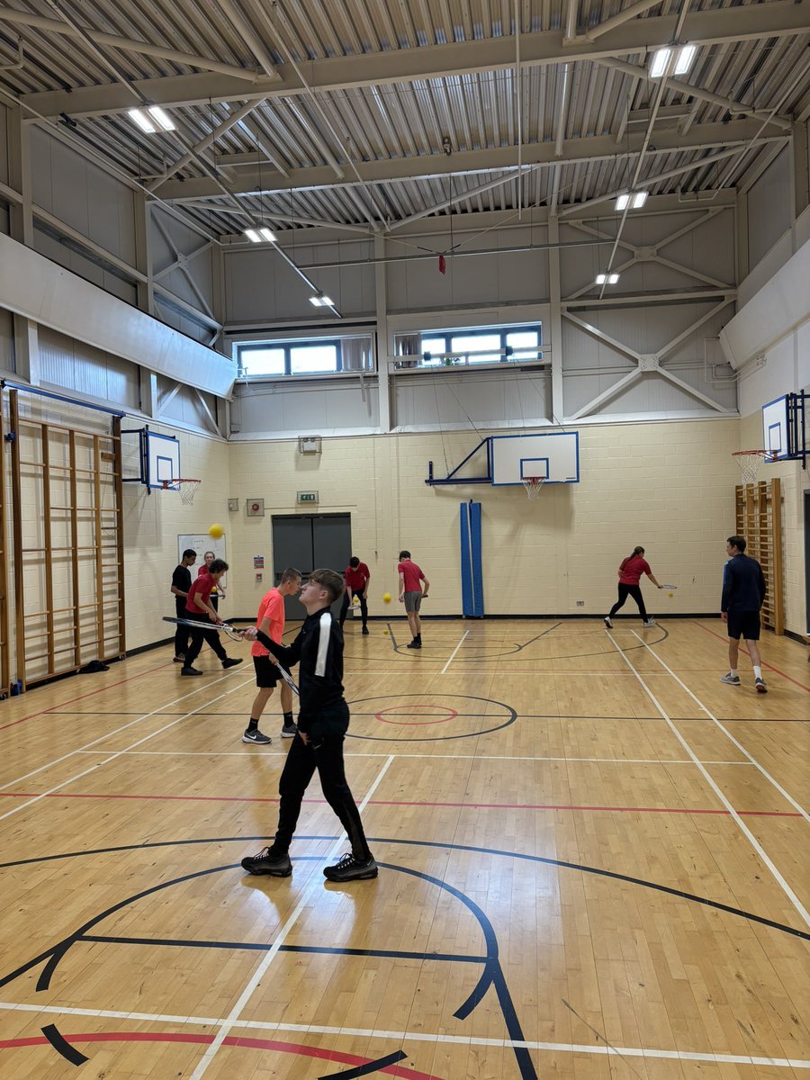 MCHSPhysEd's tweet photo. Our new Sports Development classes have undertaken a CPD in tennis, in preparation for their primary placement 🎾

Thanks to Chris Rose from @ActiveSchoolsER for a brilliant delivery of the course. 

#MearnsCastlePE https://t.co/T07B16RS9T
