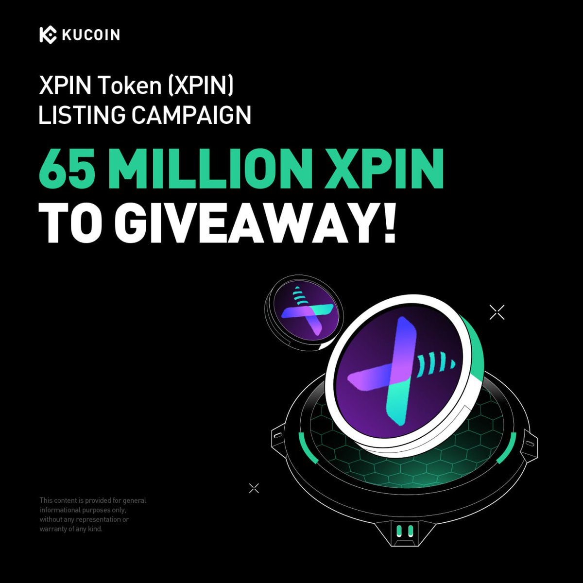 KuCoin (@kucoincom) on Twitter photo 🎉 <a href="/XPINNetwork/">XPIN Network🛰️</a> is bringing double rewards to #KuCoin!
🔹Activity 1: XPIN GemSlot Carnival – Share 50,000,000 XPIN
🔹Activity 2: KuCoin Affiliates Exclusive – Share 15,000,000 XPIN
Don’t miss your chance to earn more as the XPIN Token $XPIN goes live on #KuCoinSpotMarket!!
👉 🎉 <a href="/XPINNetwork/">XPIN Network🛰️</a> is bringing double rewards to #KuCoin!
🔹Activity 1: XPIN GemSlot Carnival – Share 50,000,000 XPIN
🔹Activity 2: KuCoin Affiliates Exclusive – Share 15,000,000 XPIN
Don’t miss your chance to earn more as the XPIN Token $XPIN goes live on #KuCoinSpotMarket!!
👉