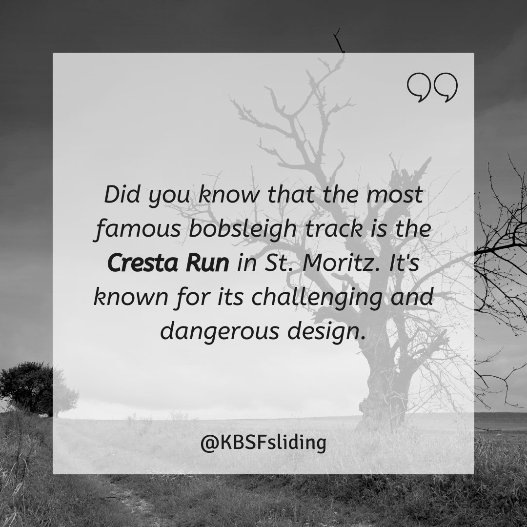 KBSFsliding's tweet photo. Fun facts about Bobsleigh https://t.co/P7FPwZDZUi