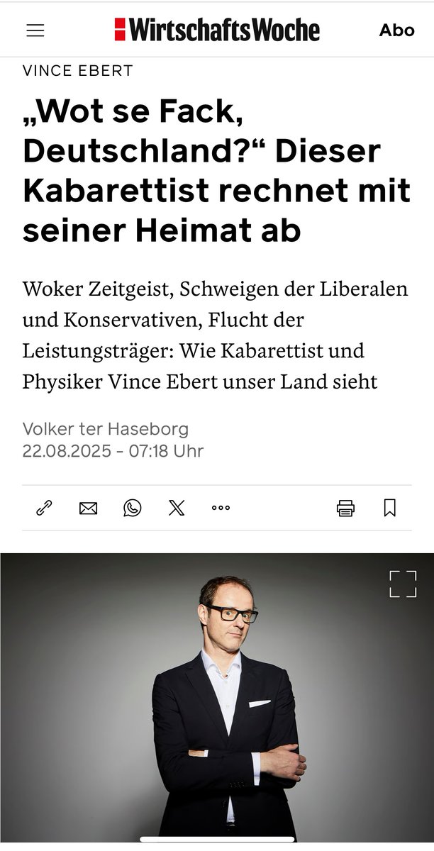 "Wir  sind am Ende des goldenen Zeitalters angelangt, Europa und Deutschland  verlieren massiv an wirtschaftlicher Kraft. Das sieht man am Thema  Migration: Es kommen nicht nur viele ungebildete Menschen zu uns –  sondern parallel dazu verlassen zahllose kompetente Menschen das