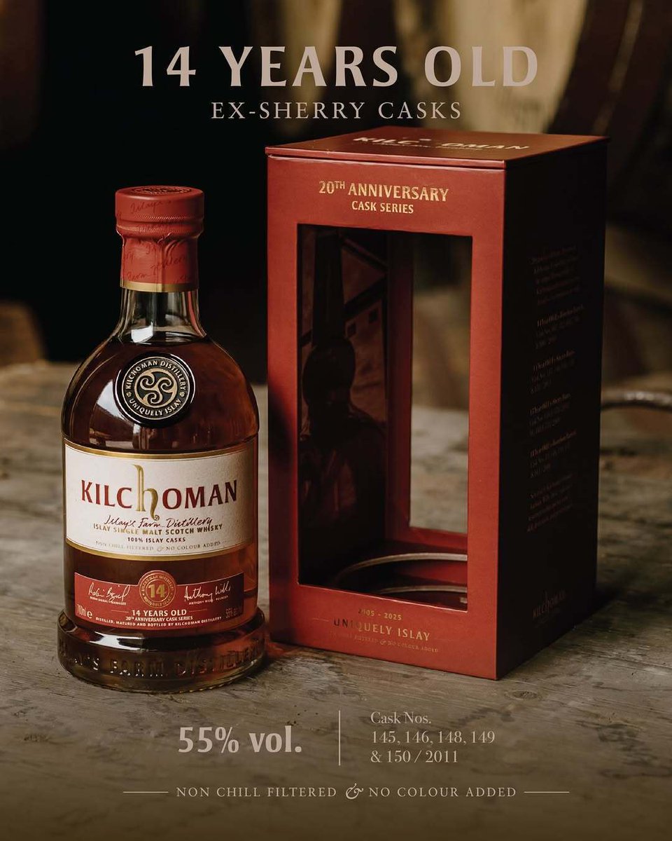 キルホーマン蒸溜所 から20周年を記念した特別ボトルが登場