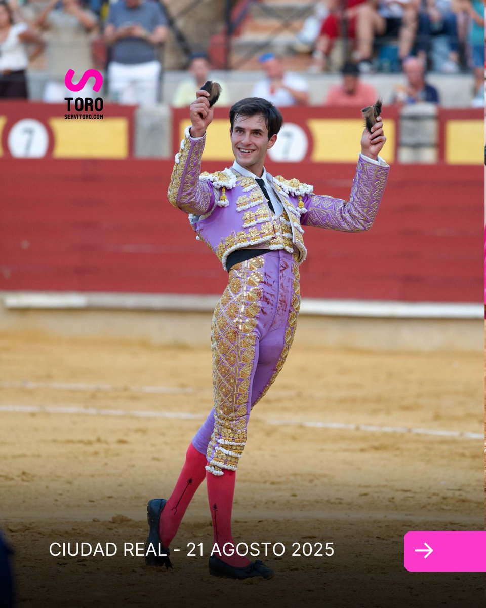 Triunfo de Samuel Navalón en la Corrida de Beneficencia de Ciudad Real

La Feria cerró con un gran ambiente y una seria corrida de Martín Lorca. Navalón abrió la puerta grande tras cortar dos orejas, mientras que Peñaranda y Aranda destellos sin premio
📸 #EventosMareNostrum