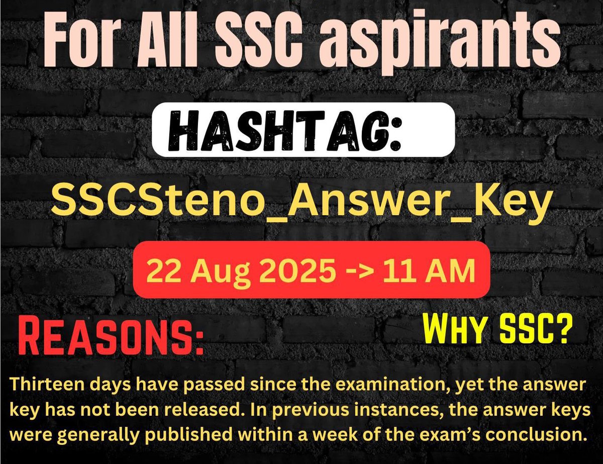 #SSCSteno_Answer_Key