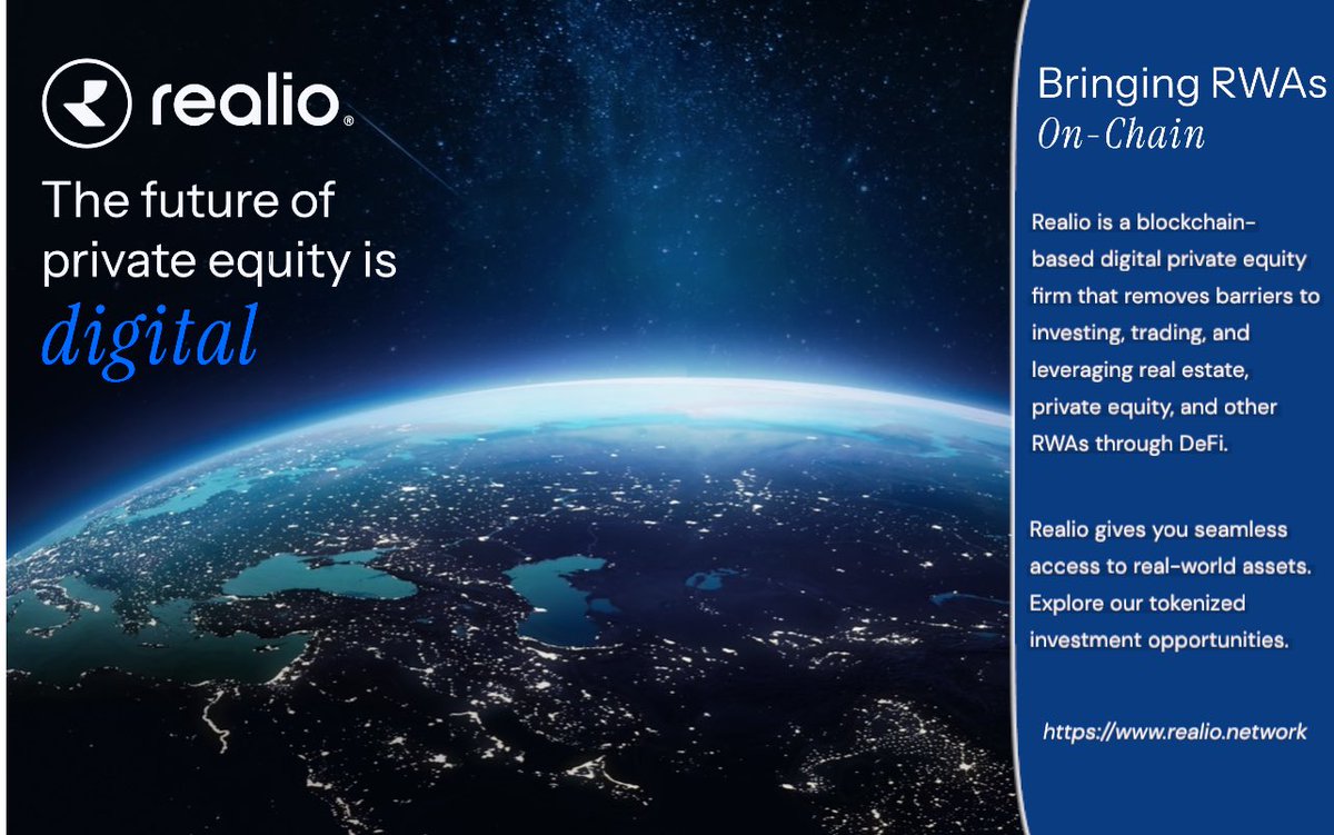 The world has over 8 billion people.Less than 1% are ready for the tokenized asset revolution by 2030.

Here’s a mega-thread on Realio Network ($RIO) to get you up to speed (starting today):

1/ We are in the era of Real-World Assets (RWAs) on blockchain:
A fusion of blockchain