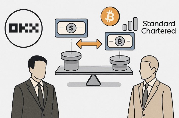 𝗜𝗻𝘀𝘁𝗶𝘁𝘂𝘁𝗶𝗼𝗻𝗮𝗹 𝗥𝗮𝗶𝗹𝘀 𝗳𝗼𝗿 𝗫𝗕𝗧𝗖: 𝗢𝗞𝗫 + 𝗦𝘁𝗮𝗻𝗱𝗮𝗿𝗱 𝗖𝗵𝗮𝗿𝘁𝗲𝗿𝗲𝗱

I want to walk us through a milestone that gave <a href="/exSatNetwork/">exSat Network</a> credibility beyond retail adoption. 𝘁𝗵𝗲 𝗢𝗞𝗫 + 𝗦𝘁𝗮𝗻𝗱𝗮𝗿𝗱 𝗖𝗵𝗮𝗿𝘁𝗲𝗿𝗲𝗱 𝗰𝗼𝗹𝗹𝗮𝗯𝗼𝗿𝗮𝘁𝗶𝗼𝗻.