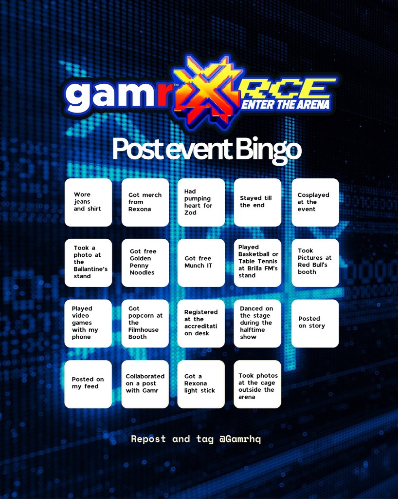 GamrHQ_'s tweet photo. Two weeks since GamrX4rce?!!
Unbelievable, it feels just like yesterday 🤭
Let’s see if you really enjoyed the event, repost on your story and let’s see how many of these you did. Don’t forget to tag us.
#gamr #gamrx4rce #gamrx #bbnaija #bigbrother #gaming #esports #KARMA https://t.co/4MMDxp0xLx