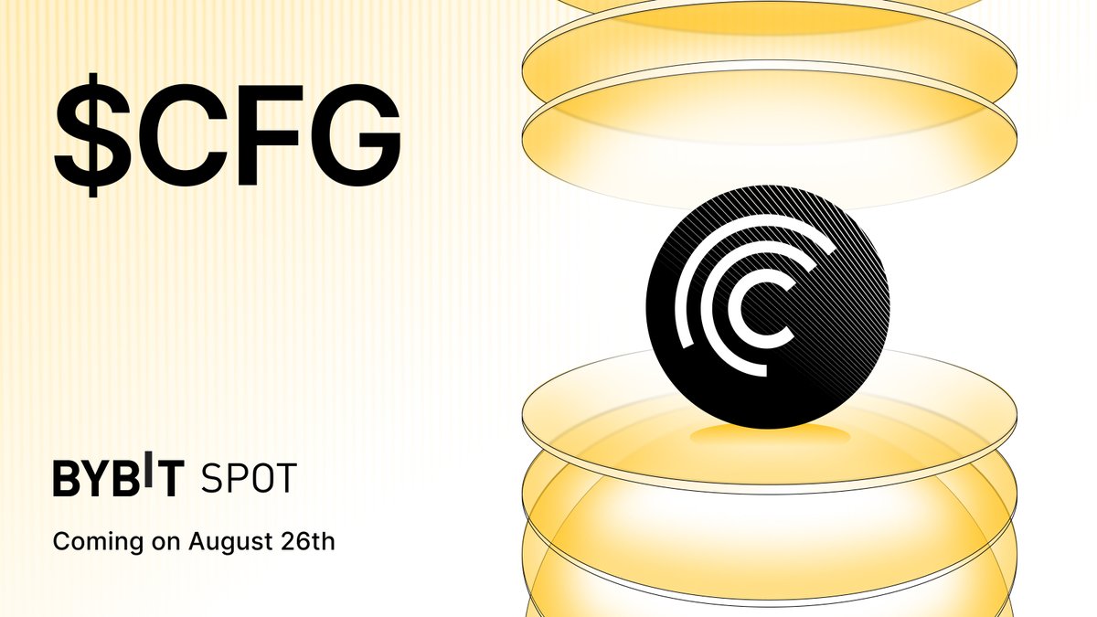 centrifuge's tweet image. New venue, new market.

We&apos;re excited to announce that the Centrifuge token, $CFG, will be listed on @Bybit_Official.

This is a major step towards providing deeper liquidity and wider access for our entire community 🚀

Stay updated, more details coming soon!