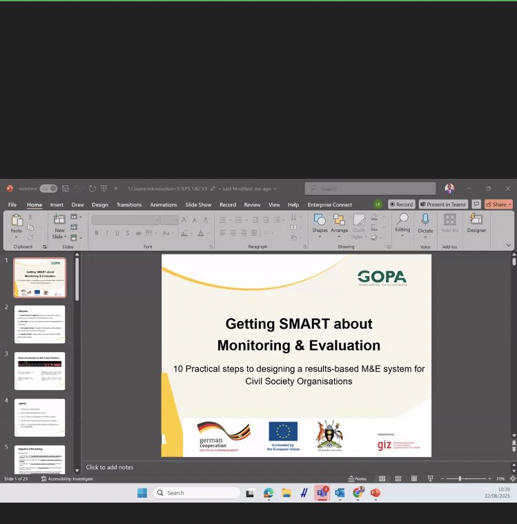 We have successfully participated in a Free Online training for #CSOs in UG on 10 Practical Steps to Designing a Results-Based M&amp;E System.
The knowledge gained will benefit our M&amp;E &amp; enhance our organisation’s accountability &amp; learning. Appreciation to <a href="/GCSP_Uganda/">Governance and Civil Society Programme (GCSP)</a> <a href="/giz_uganda/">GIZ Uganda</a>