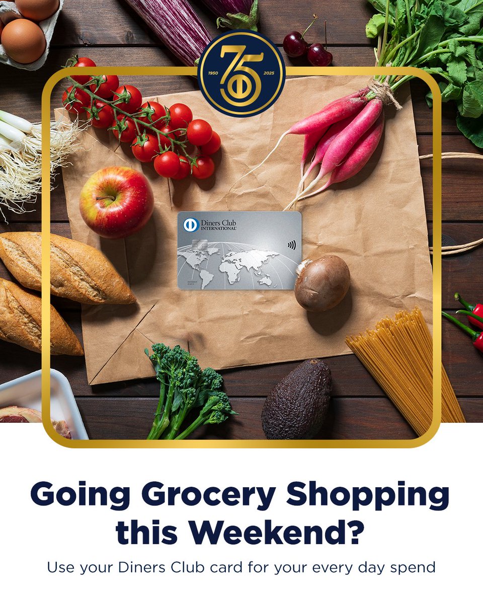 Diners Club SA (@dinersclubsa) on Twitter photo Grocery run this weekend? Don’t forget your Diners Club card at checkout.
Beyond cardholders – every swipe counts toward your R7,500 monthly spend and an entry into the Spend & Win competition. Grocery run this weekend? Don’t forget your Diners Club card at checkout.
Beyond cardholders – every swipe counts toward your R7,500 monthly spend and an entry into the Spend & Win competition.