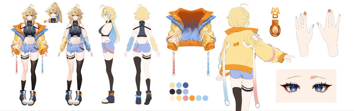 Laibaht Character Sheet 💛✨️
ตามสัญญา (?) ลืมลงเลยยยย ต้องขอบคุณหม่าม้า <a href="/MonMontaroo/">MonTaRo</a> มาก ๆ เลยฮะ !! เพราะว่าออกแบบมาสวยมาก ลายเส้นคือชอบมาก งานดีมาก คือชอบสุด 

พอมาเจอผลงานริกของป๊า <a href="/LIVINERAPIER/">LIVINE🎲 | Live2D Rigger</a> ที่โคตรจะนุ่มนิ่มเป๊ะมากแล้วคือสุดยอดคอมโบ หลายนั่งเล่นโมเดลทั้งวันอะ ดีใจมาก