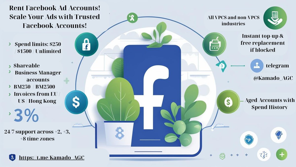 23_kotaro's tweet photo. 📢 Rent Facebook Ad Accounts – Run All Niches!
✅ Aged Accounts | High Spend Limits | 24/7 Support
📬 Telegram: @Kamado_AGC
#FacebookAds #AdAccounts #Scaling https://t.co/nIqGWJENOd