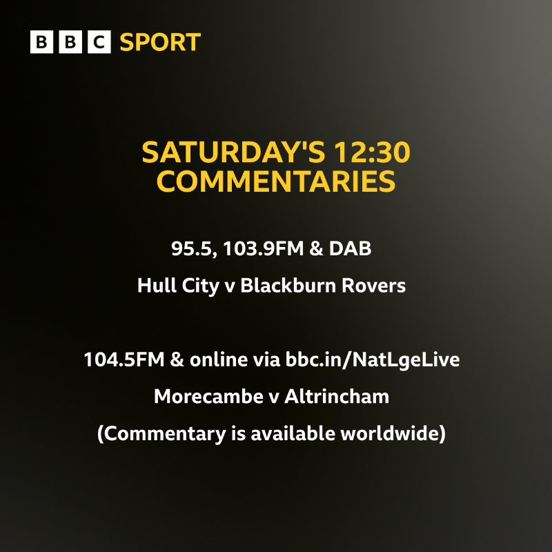 BBCLancsSport's tweet photo. 🔵 ⚪  MATCH PACK  ➡️  #Hull City v #Blackburn  ⬅️ 

#Rovers have lost each of their opening two #EFL games this season, last losing their opening three matches back in 2016-17

📻  COMMENTARY - 95.5, 103.9FM &amp; DAB
🎙️  Phil Gittins &amp; Paul Gallagher (@Gally_7)

#bbcfootball
