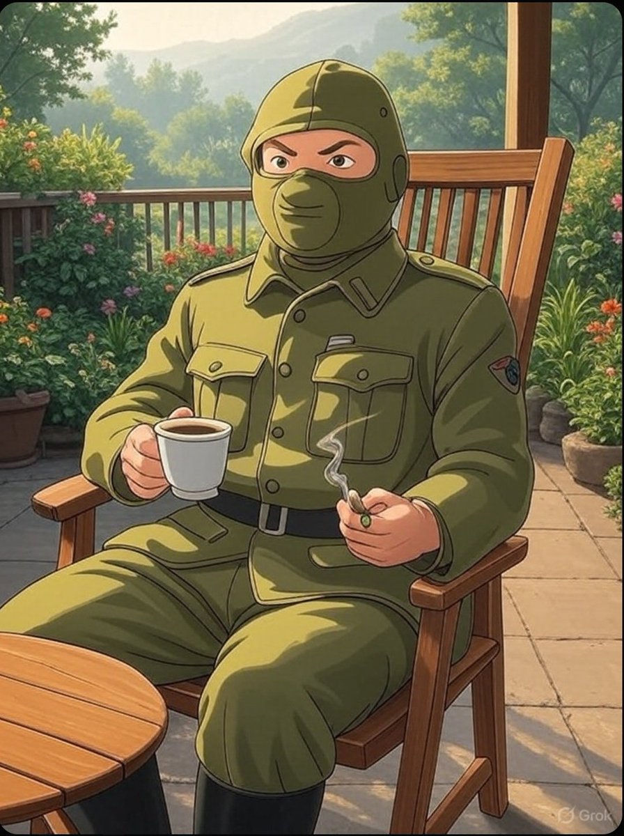 #GM Frens aus dem Urlaub.

Abstand von Social Media und das taktische Anfassen von Gras ist wichtig und richtig für Körper und Geist.

Ich gönne mir jetzt erstmal eine Tasse Kaffee und einen Stängel feinstes Sumpfkraut. 

Smell ya!