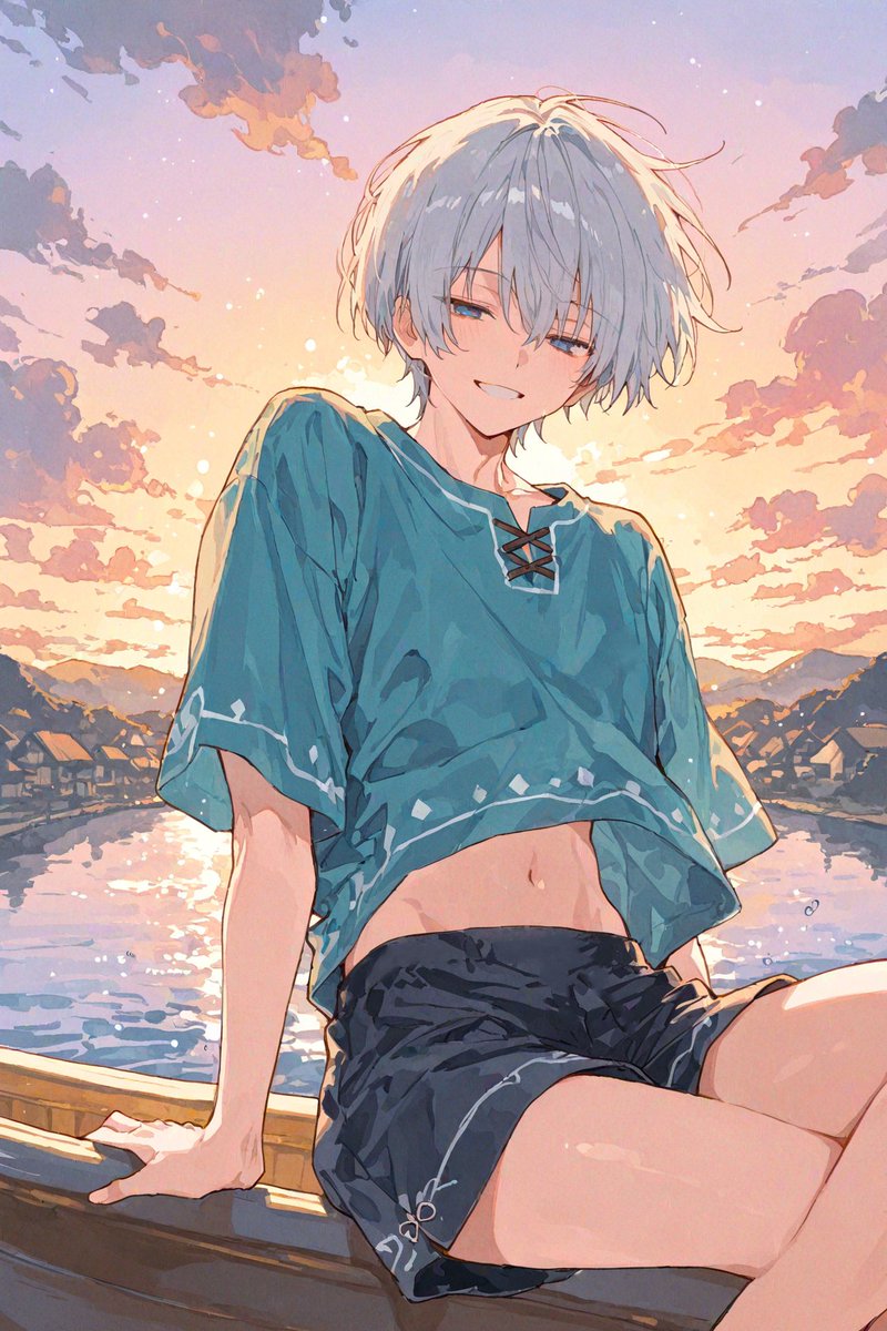 ayo_159's tweet photo. 「今日も楽しかったね」
#AIイラスト https://t.co/gJOQfMOPT0