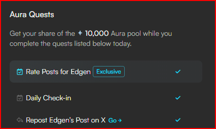 HottieBabeGem's tweet photo. Edgen Update! @EdgenTech
✅ Do Check-in Daily and Complete the New Task https://t.co/oGQcD9cqO0