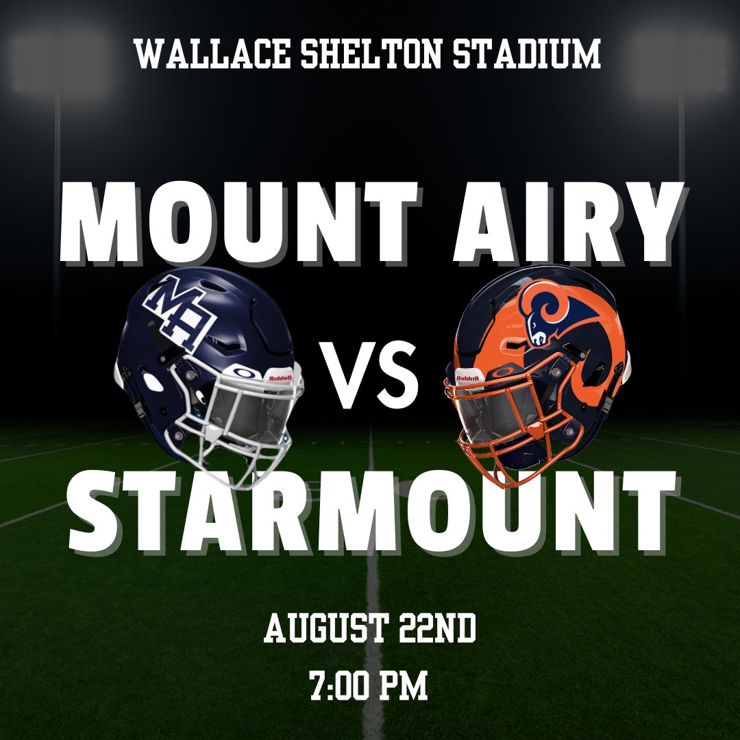‼️GAME DAY‼️

Make your way to Wallace Shelton Stadium tonight for our HOME season opener against Starmount!!  Let’s pack the stands, Bear fans!!

🏈 7pm kickoff (gates open at 5:30pm)
💰 $8 admission

@tmobile @macschools #FN5GL #Sweepstakes