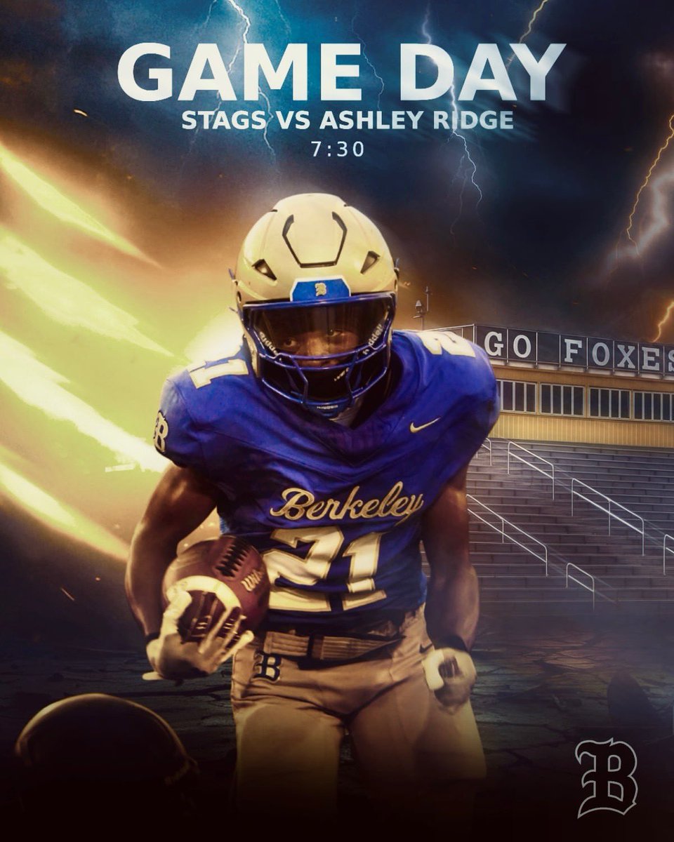 🦌 vs 🦊 
7:30pm
At Ashley Ridge

#BetterAtBerkeley