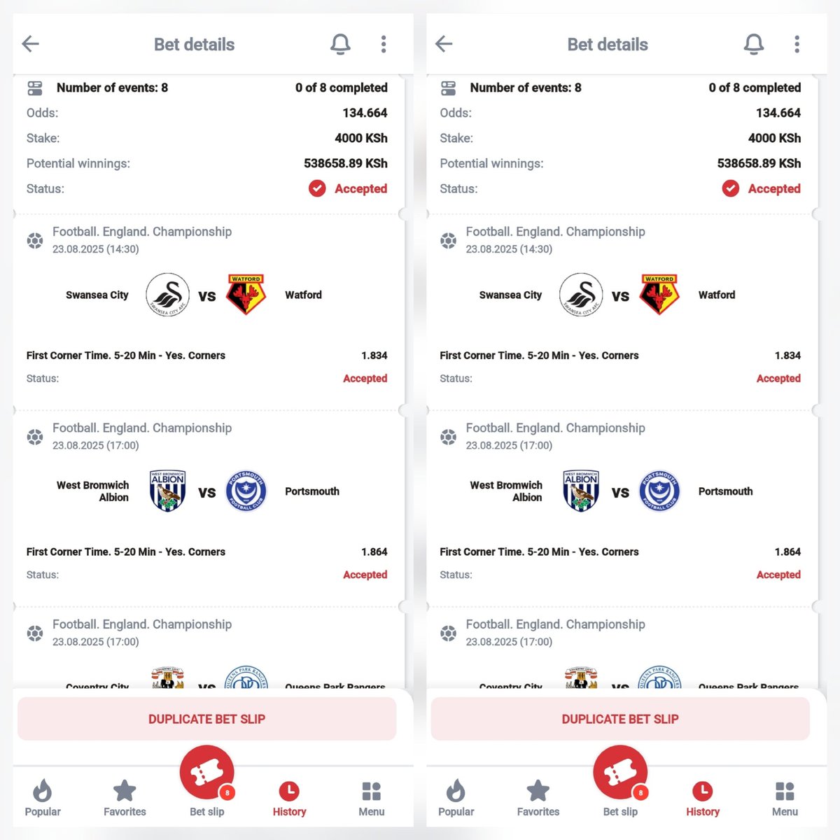 Simbaa_official's tweet photo. Easy Combo 🔥🔥Hot to Handle 
Over half a million tonight be won✅️

Only 8 Games 130++ Odds👌
Coner interval ✍️

𝟴𝟴𝟴𝗦𝐒𝐓𝐀𝐑𝐙 BET✅️

Booking Code 👉 859JT
𝐑𝐞𝐠𝐢𝐬𝐭𝐞𝐫👉  https://t.co/9oydj8haaI
𝐏𝐫𝐨𝐦𝐨𝐜𝐨𝐝𝐞👉 DBO ⚜️
App: https://t.co/5KKlBIYMmf https://t.co/q1OjXyqDYf