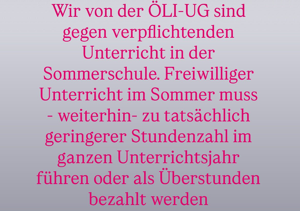 Unsere Stellungnahme zu den Ideen von BM <a href="/chriswiederkehr/">Christoph Wiederkehr</a> zur Sommerschule.