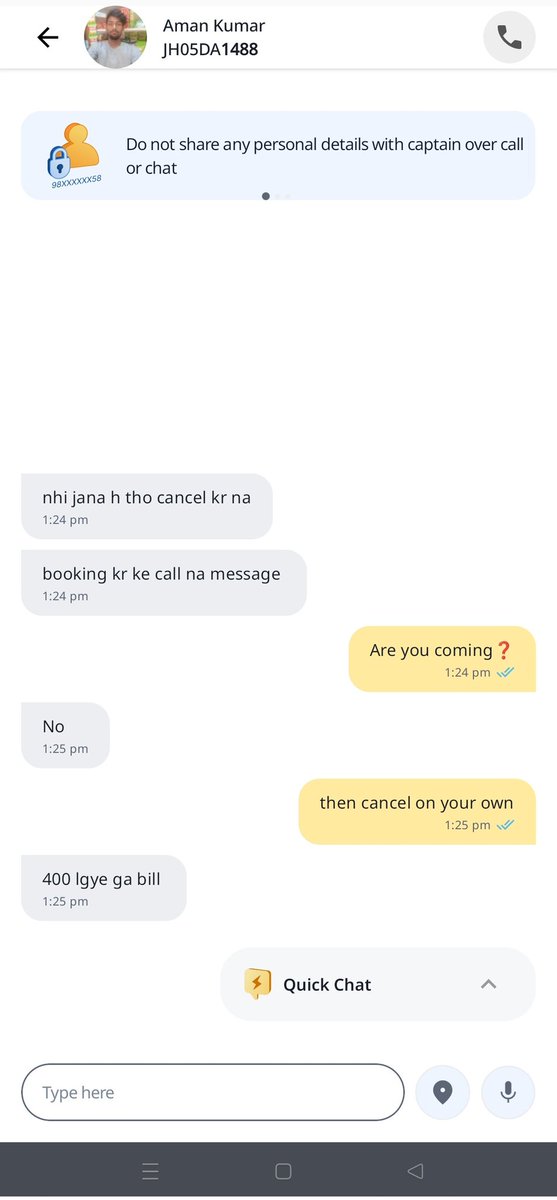 professorknew's tweet photo. @RapidoCares Extremely disappointed today. The captain spoke rudely, demanded extra money &amp; cancelled my ride in the rain. I had to reach the railway station on time, but he wasted my time &amp; caused unnecessary stress. Kindly look into this seriously.
@rapidobikeapp https://t.co/xZ8ltiMD3q
