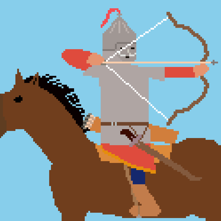 Evren_Kasifi's tweet photo. #Cuman #Turkic #Pixelart https://t.co/Rdbj12jMp7