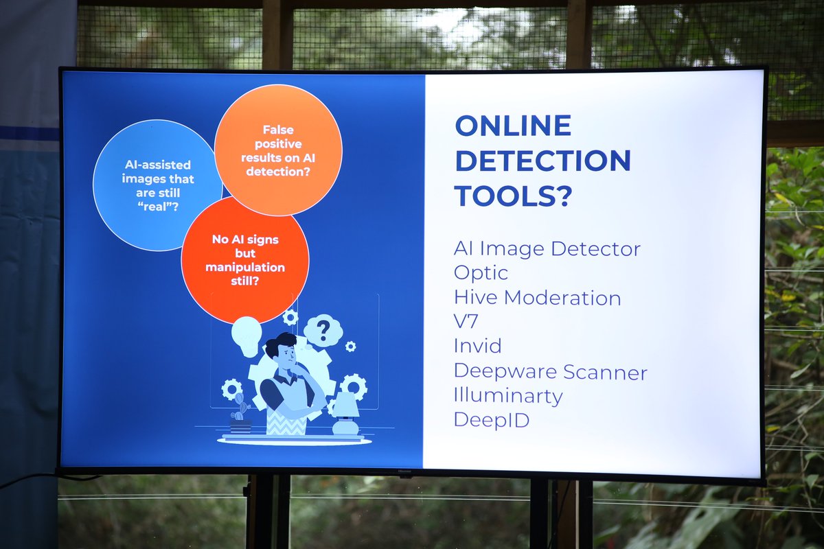refugeelawproj's tweet photo. As young #peacefellows , be cautious about how you use social media especially in this era of Artificial Intelligence. Use verification tools such as; advanced searches &amp; geo-location, avoid being sensational in community engagements on #socialmedia, be aware of the algorithms. https://t.co/L2C9VlFYWv