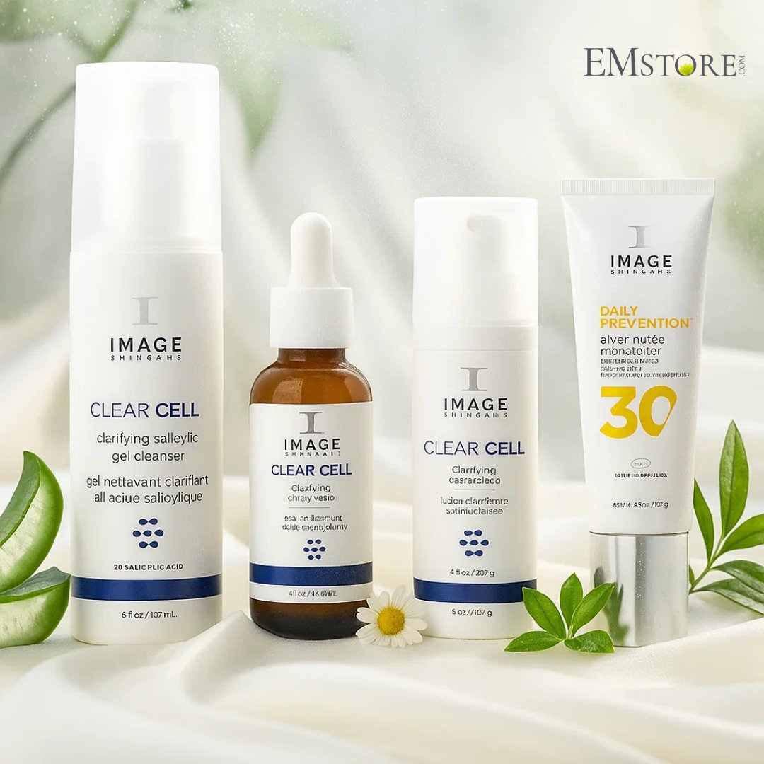 Emstoreskincare's tweet image. ✨💧 Clear, Protect &amp;amp; Glow! 💧✨

The Image Skincare Clear Cell Collection is your daily defense against:

 🌿 Acne &amp;amp; excess oil
 💧 Breakouts &amp;amp; blemishes
☀️ Sun damage

👉 Shop now: emstore.com

#ImageSkincare #ClearSkin #AcneCare #SPFProtection