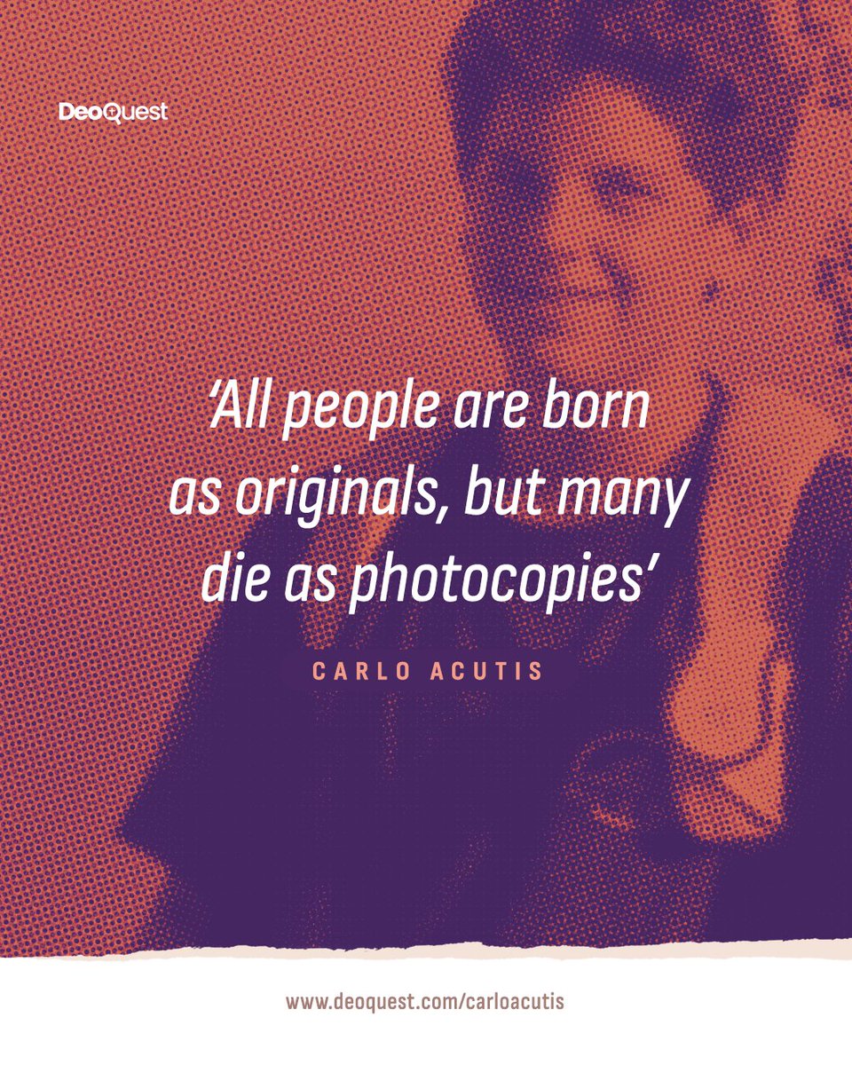 Carlo Acutis challenged the world to be fully yourself in Christ.
Discover more in ‘26 Questions to Carlo Acutis’, the new book by Father Michel Remery. 📘 Get your copy now: deoquest.com/carloacutis

#BlessedCarloAcutis #CarloAcutis #MillenialSaint #Book #Catholic