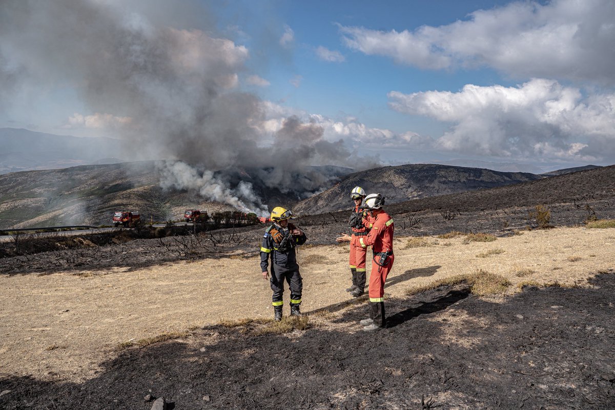 riisc_7's tweet image. [ Solidarité Européenne ] 🇪🇺🇫🇷🇪🇸

Nos sapeurs-sauveteurs sont mobilisés en Espagne dans le cadre du Mécanisme de Protection Civile de l’Union Européenne, aux côtés des secours locaux, pour lutter contre les feux. #EUSolidarity