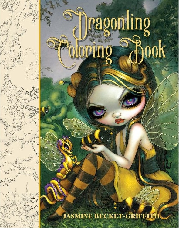 NEW RELEASE! Dragonling Coloring Book by Jasmine Becket-Griffith is now out!  Have a look inside youtu.be/9VVj_XUcIe0 #jasminebecketgriffith #newcoloringbook #dragonlingcoloringbook