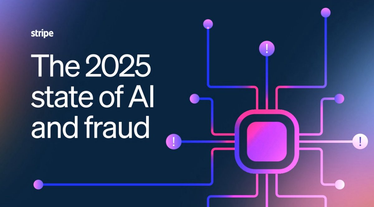 Nafis Alam (@nafisalam) on Twitter photo The 2025 state of #AI & #fraud report-<a href="/stripe/">Stripe</a>
#Bigdata #ArtificialIntelligence #generativeai #Dataprivacy #cybersecurity #Fintech #finserv #digitalpayment #regulation #regtech
<a href="/Damien_CABADI/">Growth CFO 🌍 🕊️🇺🇦</a> <a href="/mikeflache/">Mike Flache</a> <a href="/bamitav/">Amitav Bhattacharjee</a> <a href="/Nicochan33/">Nicolas Babin</a> <a href="/DG_Collective/">Digital Growth Collective</a> <a href="/jasuja/">Monica Jasuja</a>
stripe.com/en-my/lp/2025-… The 2025 state of #AI & #fraud report-<a href="/stripe/">Stripe</a>
#Bigdata #ArtificialIntelligence #generativeai #Dataprivacy #cybersecurity #Fintech #finserv #digitalpayment #regulation #regtech
<a href="/Damien_CABADI/">Growth CFO 🌍 🕊️🇺🇦</a> <a href="/mikeflache/">Mike Flache</a> <a href="/bamitav/">Amitav Bhattacharjee</a> <a href="/Nicochan33/">Nicolas Babin</a> <a href="/DG_Collective/">Digital Growth Collective</a> <a href="/jasuja/">Monica Jasuja</a>
stripe.com/en-my/lp/2025-…