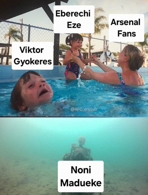 BaraDefi's tweet photo. @FabrizioRomano Arsenal fans want us to forget about viktor lol 😂 https://t.co/YbCsALzbqL