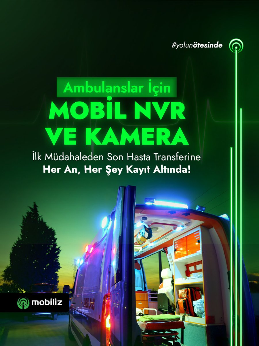 mobiliztakip's tweet image. Hayati Anlarda Her Şey Kontrol Altında.

Mobiliz Mobil NVR ve Kamera ile ilk müdahaleden son ana kadar ambulanslarda geçen her anı kesintisiz takip edin. 📹

#Mobiliz #YolunÖtesinde #NVR #MobilNVR #NVRKamera