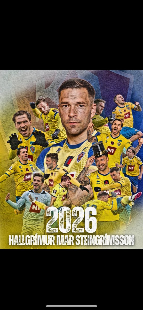 Ég vildi bara segja takk já við eigum Hallgrím Mar sem ég mun aldrei gleyma oooo ég vildi bara segja takkk já við eigum Hallgrím Mar sem ég mun aldrei gleyma🎶💛💙💛💙💛💙🐐🐐