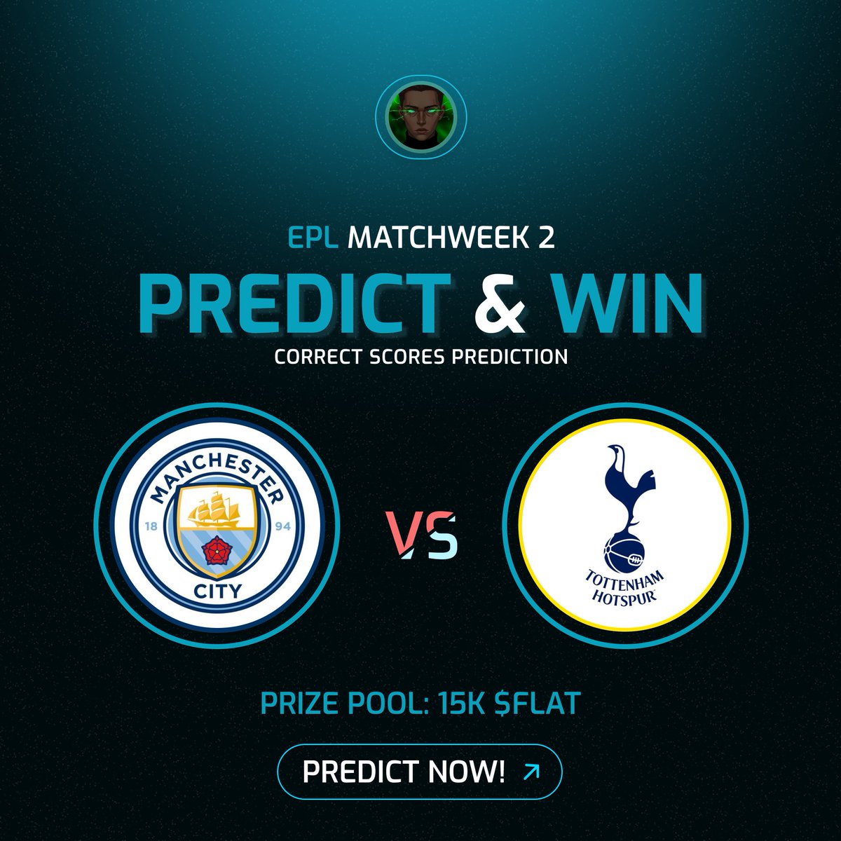 𝑶𝑨𝑲_.𝑩𝑻𝑪 (@oak_crypt) on Twitter photo 15K $FLAT GIVEAWAY 🔥
We chose the match between Manchester City and Tottenham Hotspur for the second week.
Be the first to predict the correct score and stand a chance to win 15K $FLAT.
How to participate:
• Follow <a href="/FlatEarthDev/">Flat Earth | Bitcoin - Stacks |</a> and <a href="/oak_crypt/">OAK_.BTC</a>
• Like & RT
• Tag three 15K $FLAT GIVEAWAY 🔥
We chose the match between Manchester City and Tottenham Hotspur for the second week.
Be the first to predict the correct score and stand a chance to win 15K $FLAT.
How to participate:
• Follow <a href="/FlatEarthDev/">Flat Earth | Bitcoin - Stacks |</a> and <a href="/oak_crypt/">OAK_.BTC</a>
• Like & RT
• Tag three