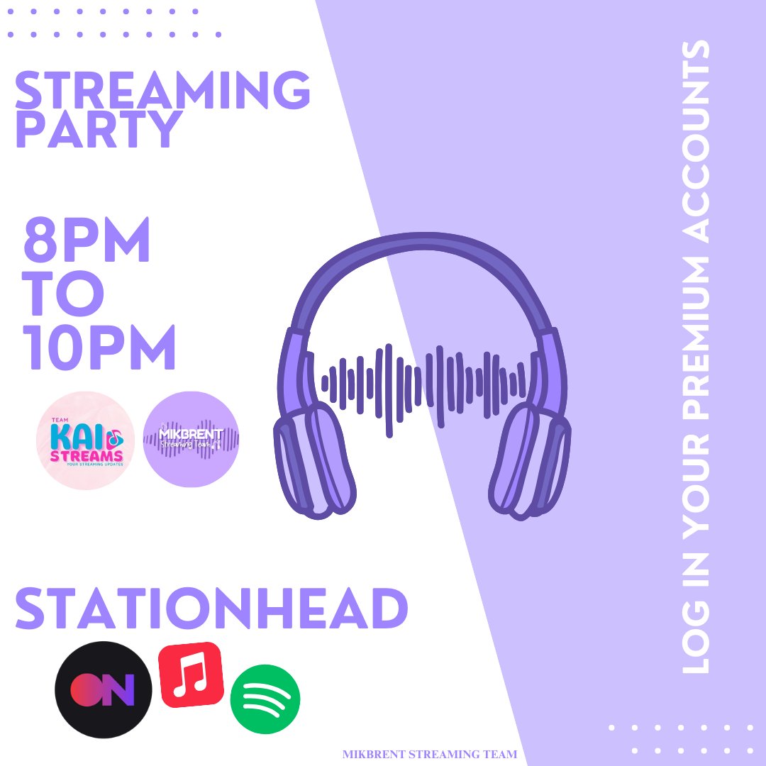 MIKBRENT STREAMING TEAM (@mikbrentst) on Twitter photo π ππ‘π§πππ¦ π« ππππ ππ§ππ¦ ππ’ππππ
Day 2 is here, MENTies! πβ¨
Ready for another fun streaming party with Kaimates?
π TONIGHT β 8PM to 10PM
π Stationhead (hosted by <a href="/TeamKaiStreams/">KAIMATES STREAM</a>)
Donβt forget to park your accounts & join the hype! ππΆ π ππ‘π§πππ¦ π« ππππ ππ§ππ¦ ππ’ππππ
Day 2 is here, MENTies! πβ¨
Ready for another fun streaming party with Kaimates?
π TONIGHT β 8PM to 10PM
π Stationhead (hosted by <a href="/TeamKaiStreams/">KAIMATES STREAM</a>)
Donβt forget to park your accounts & join the hype! ππΆ