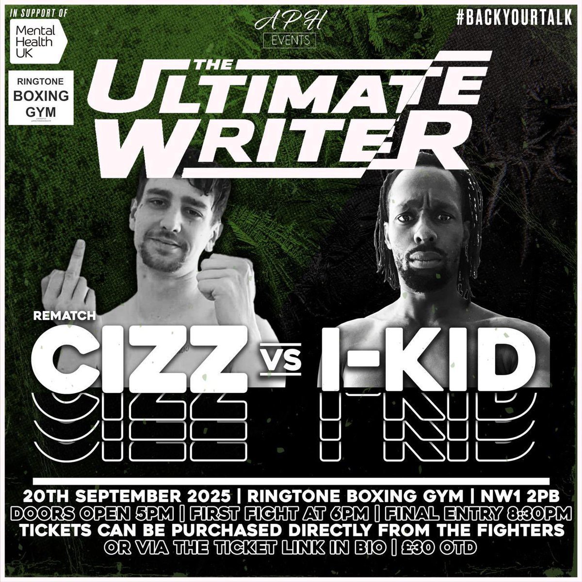 Its going down sept 20th, the rematch you lot been waiting for me vs cizz !!!