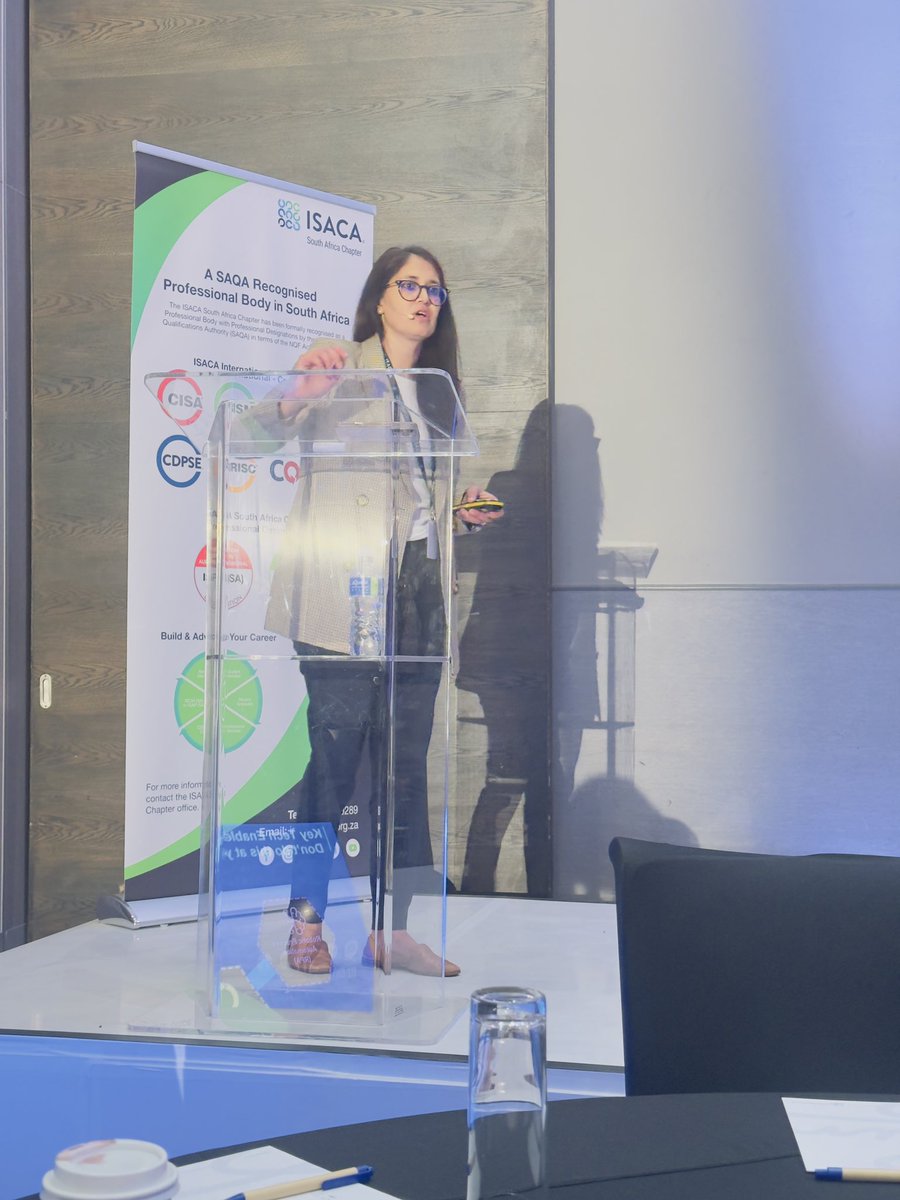 Tingie_Matodzi's tweet photo. #ISACAZAconf2025

Hema Cherry sharing with us on tools we  can utilise in leveraging technology for continuous montane risk assessments https://t.co/yye20GmeBY