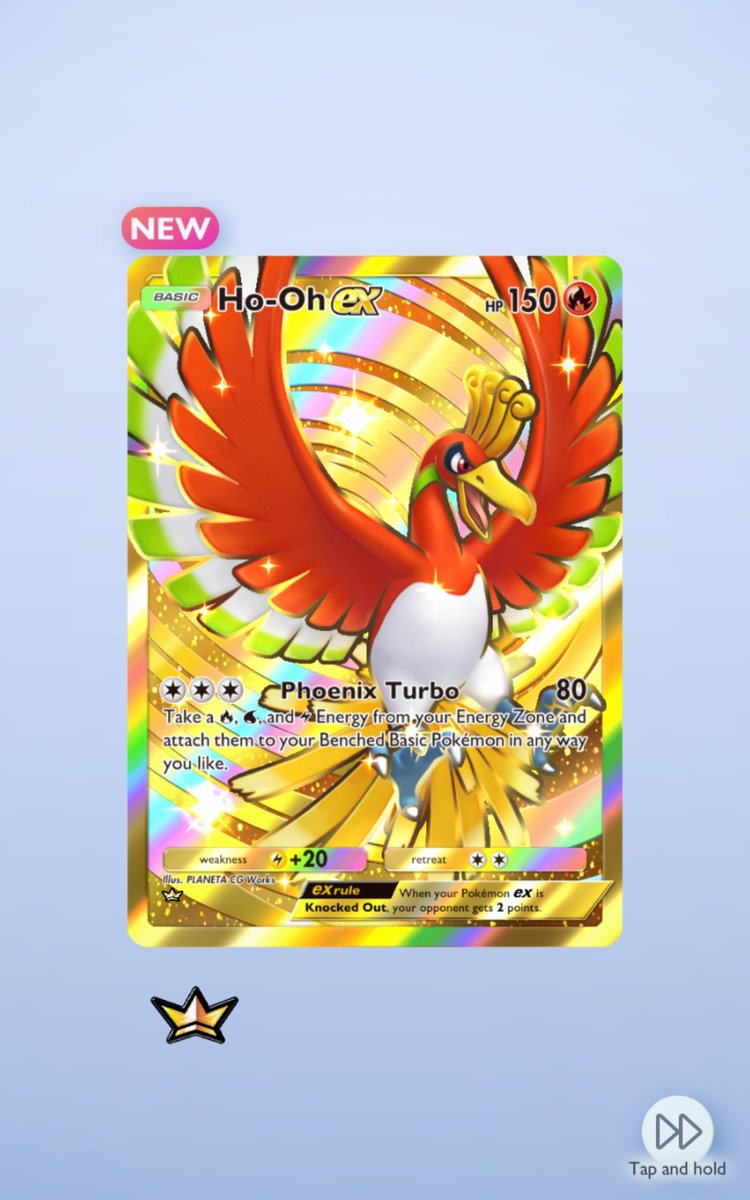 Not sure why but this game is determined to make sure I have Ho oh Ex cards. This isn't even all of them I have one or two more lol. Love the card so I'll take it.