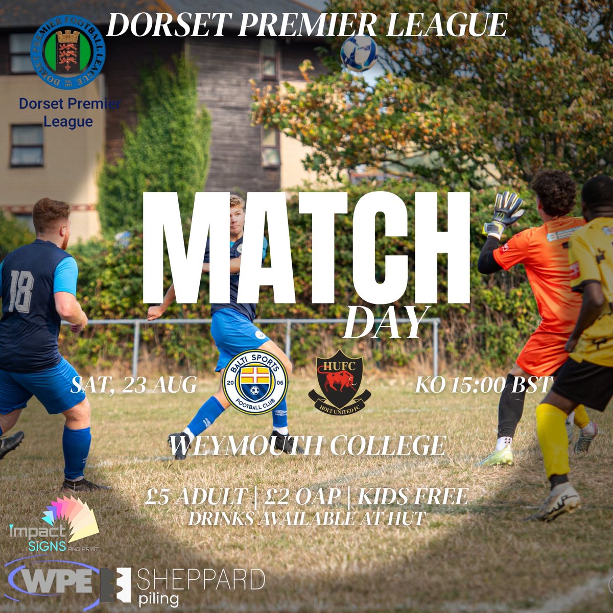 TOMORROW IS MATCH DAY

We face <a href="/HoltUtd_FC/">Holt United FC</a> tomorrow and we look to continue our unbeaten run, and we need your support! 

Come down to the college and support the boys. All details below