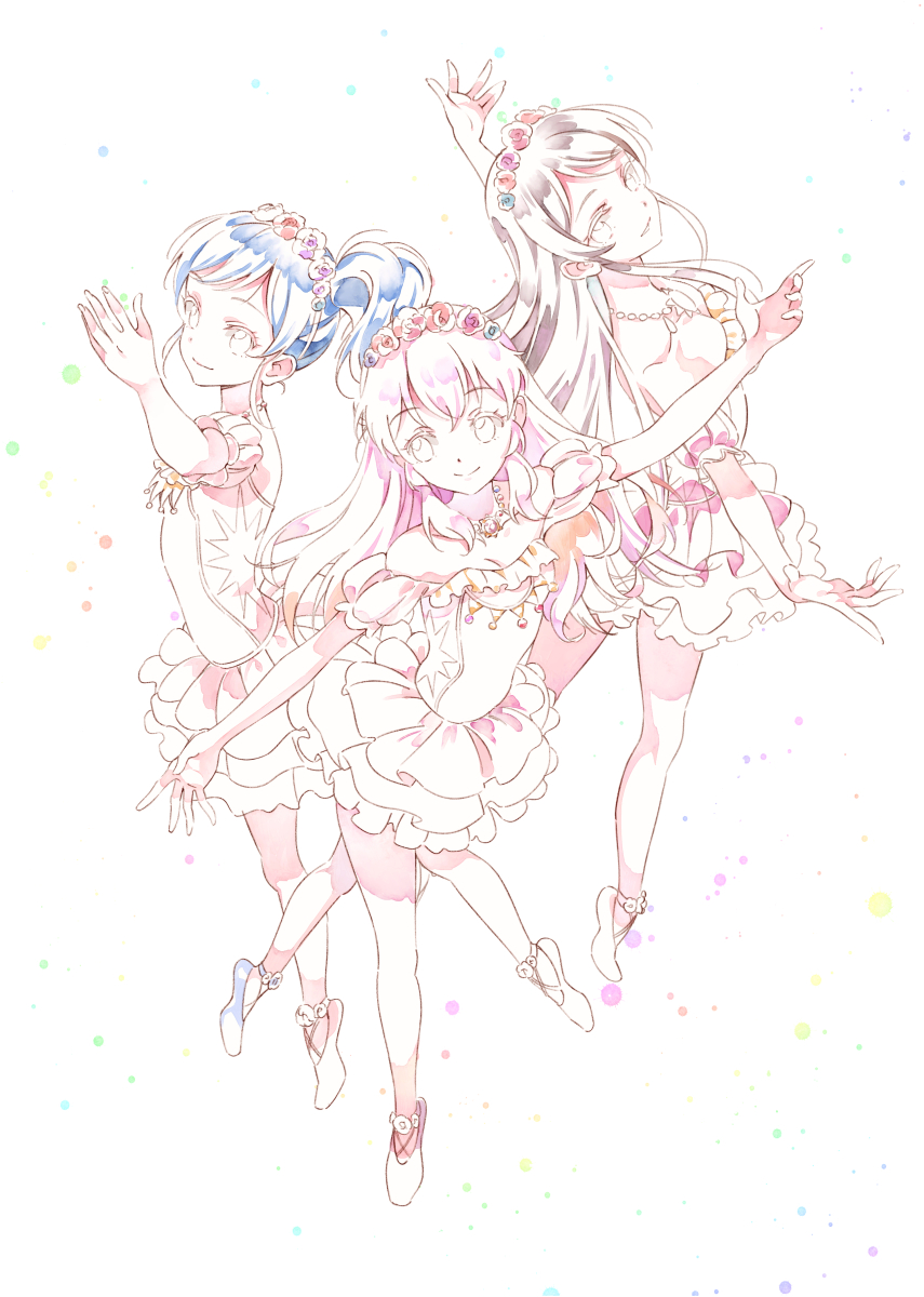 星宮いちご ,霧矢あおい 「これを…こうして…こう! #デジタル水彩」|加藤アカツキのイラスト