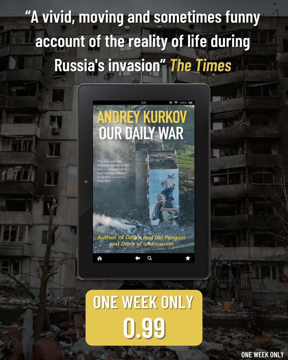 OrendaBooks's tweet photo. π₯ What does survival in wartime really look like?
#OurDailyWar by @AKurkov is the unflinching #Memoir of life in #Ukraine that you CANNOT ignore!
Just 0.99 EVERYWHERE* for a limited time
π https://t.co/SQQ5fMte50
#Memoir #BookTwitter #Zelensky #ImportantBooks
*No USA https://t.co/sDBk0R9UU9