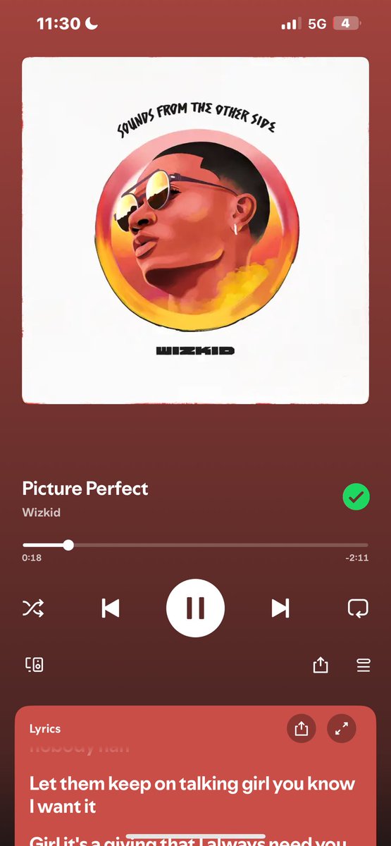 Waveboyoshey_'s tweet image. Deep cut #sftos Wizkid ‘Picture Perfect’ 

🐐