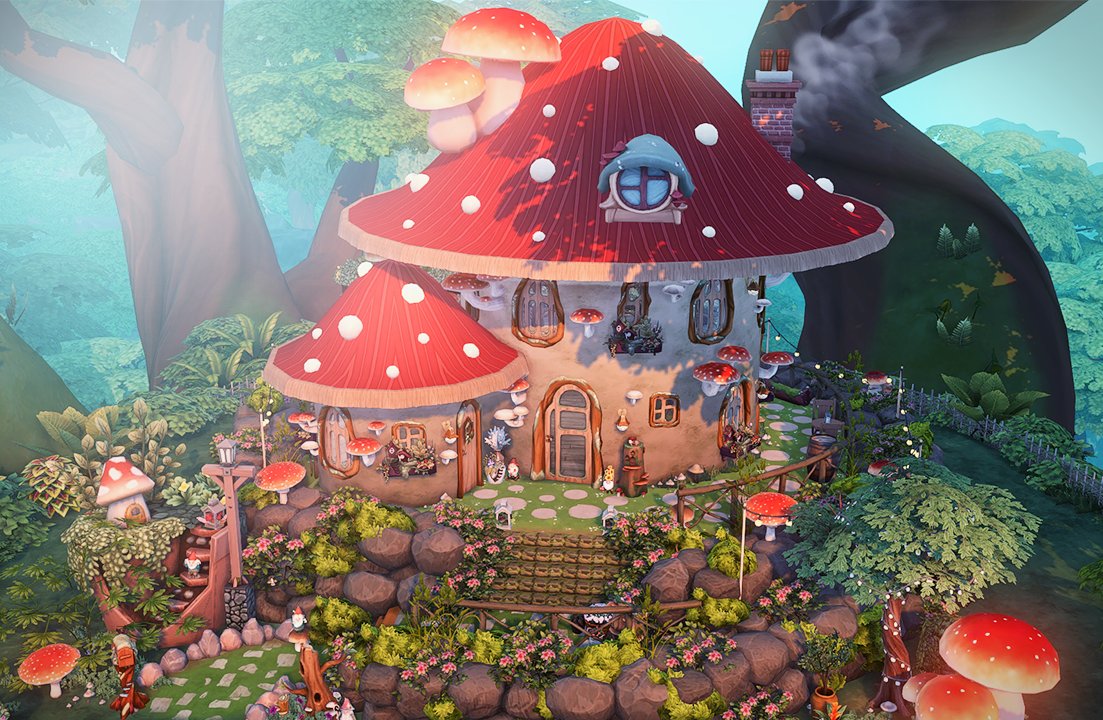 かわいいキノコの家をつくりました！ 良かったらどうぞ🍄 Name